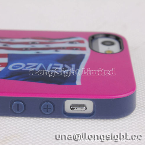 New Design Kenzo National Flag Style Hard TPU Case For iPhone 5/5S